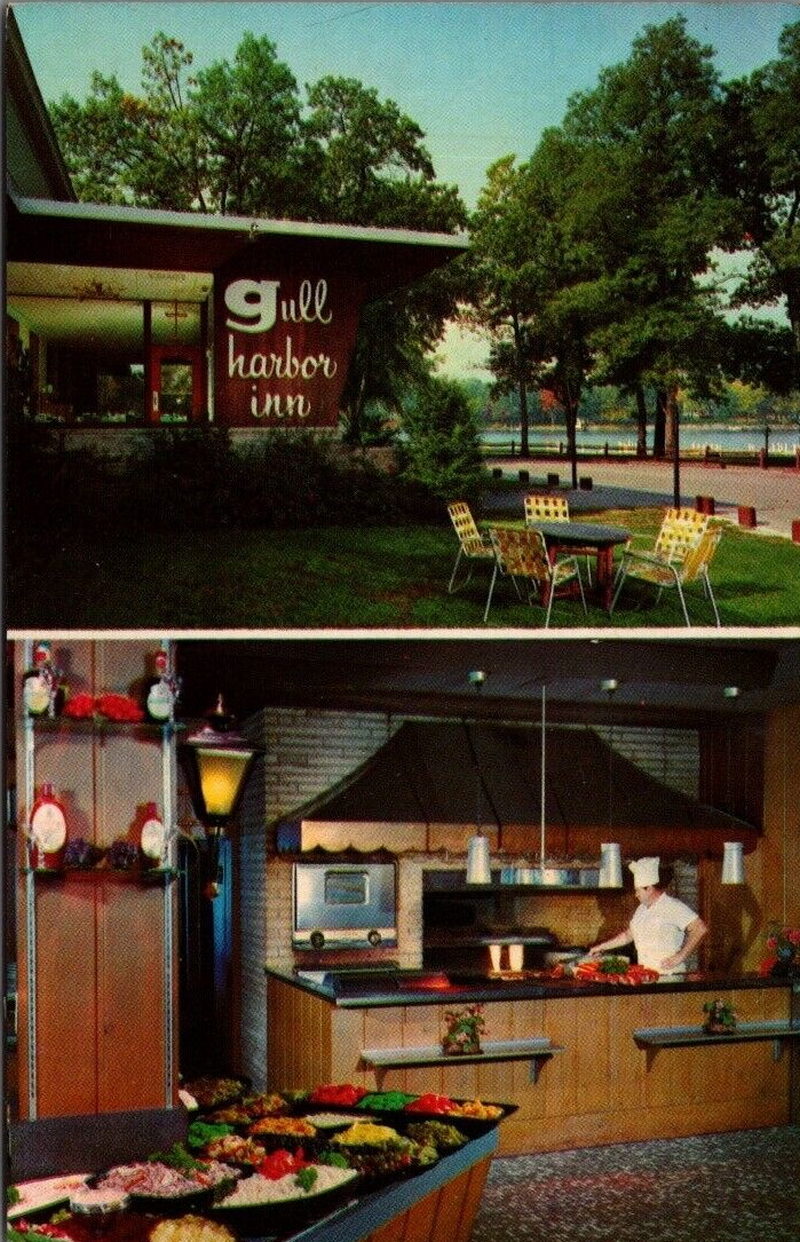 Gull Harbor Inn - Vintage Postcard (newer photo)